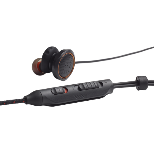 JBL Quantum 50 - Black - Wired in-ear gaming headset with volume slider and mic mute - Detailshot 1